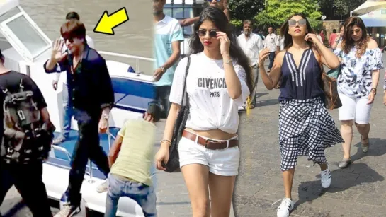 SRKs HOT Daughter Suhana Khan  Bollywood Celebs Returning From Alibaug After B