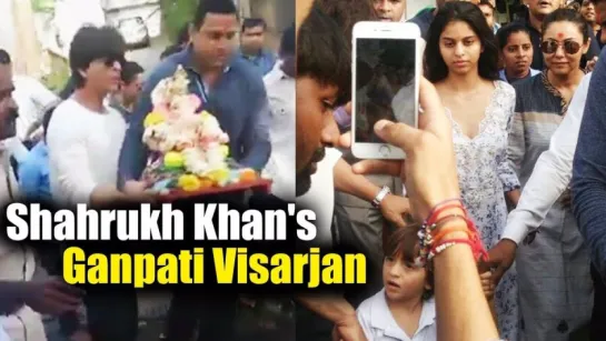 Shahrukh Khan’s Ganesh Visarjan At Mannat - 2017 Ganesh Chaturthi 1