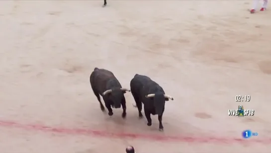 San Fermín 2018 - Séptimo encierro 13 de julio - Toros de la ganadería de Jandilla - Sanfermines 2018