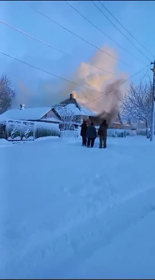 Пожар в Новошахтинске