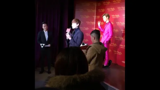 [Jan.22.2016] Leejongsuk unveiling his wax figure @ Madame Tussauds Hong Kong 5