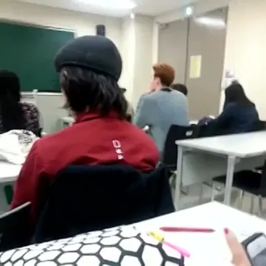 [April 08, 2015] Jong Suk attending Class @ Konkuk University- Part 2