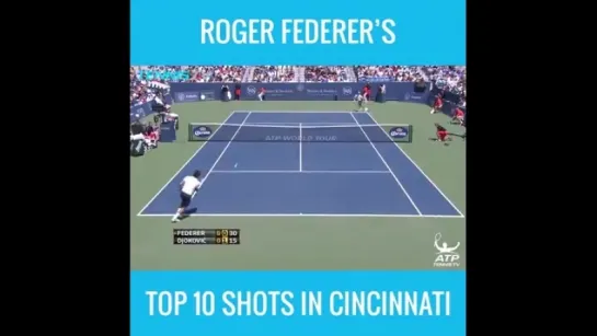 Federer Top 10 Best Shot in Cincinnati