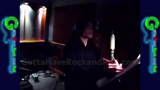 Michael Jackson in the Studio Recording "Fall Again" “I don’t wanna die in my sleep... but it’s a song right?”