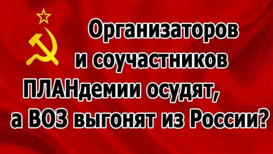 Организаторов и соучастников ПЛАНдемии осудят, а ВОЗ выгонят из России?