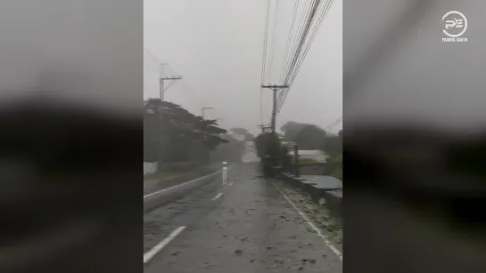 The Philippines. Typhoon Quinta caused flooding. Natural disasters