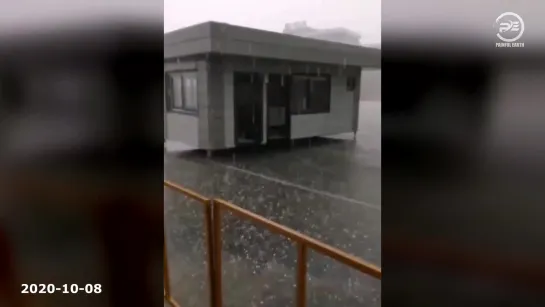 Hail Storm and flooding Hits Turkey, Izmir. Natural disasters compilation. Sel, fırtına, dolu.