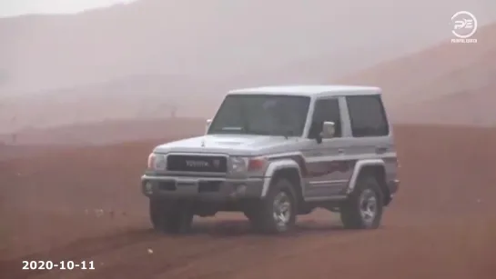 Flood in the Sharjah desert. Heavy rain in the United Arab Emirates. Natural disasters compilation