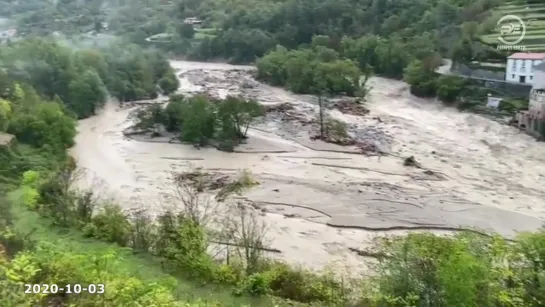 Storm Alex continues flooding in France, UK. Natural disasters compilation