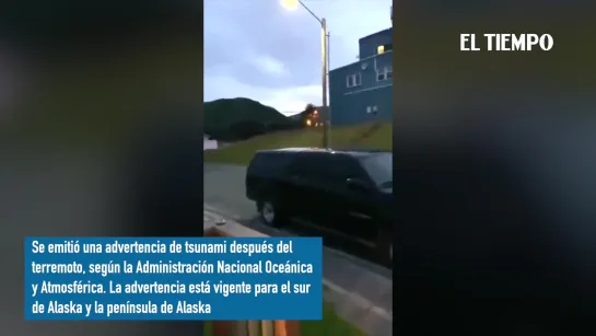 Terremoto en Alaska de 7,8 y alarma de Tsunami