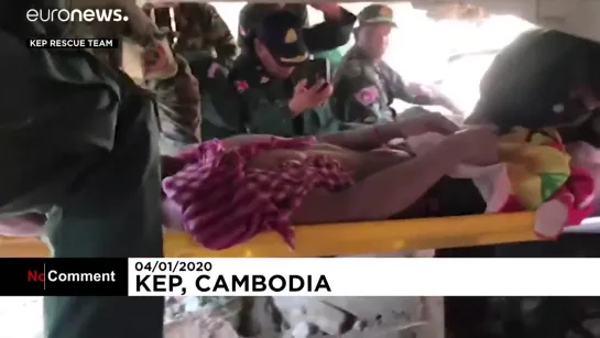 Survivors rescued from collapsed building in southern Cambodia