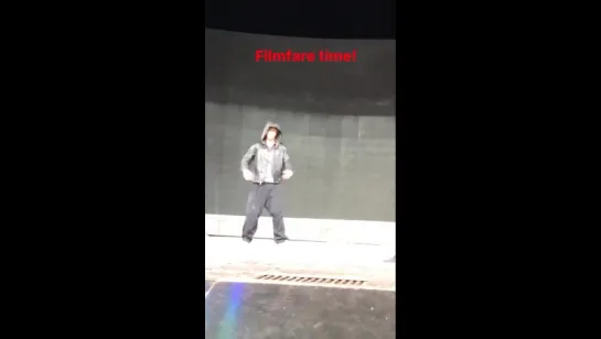 Shah Rukh Khan during rehearsing for 63rd Jio Filmfare Awards 2018