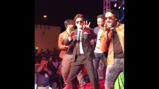 Superhero dancing to Chammak Challo