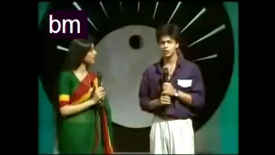 Rare Doordarshan Program: Shahrukh Khan and Kumar Sanu. Kumar Sanu Singing An Unreleased Song.