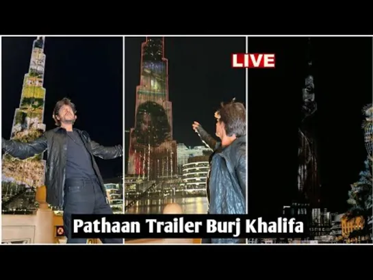 Shah Rukh Khan at Pathaan Trailer Launch on Burj Khalifa