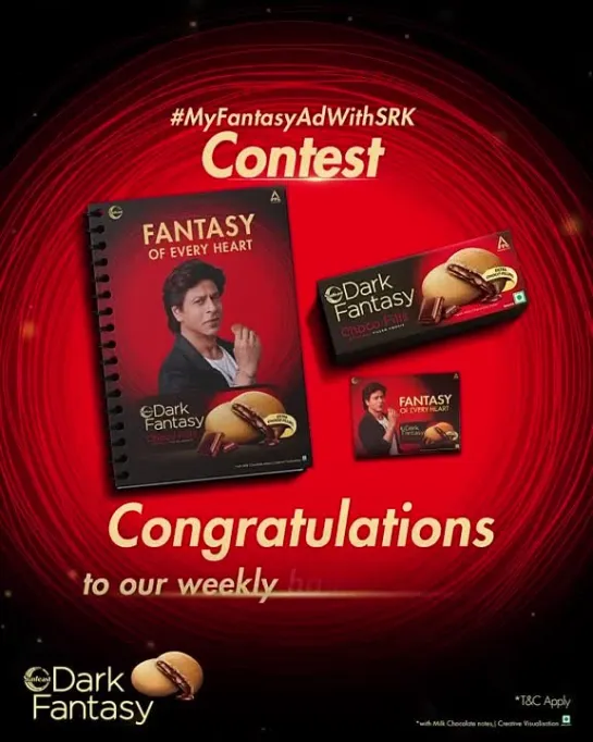 Sunfeast Dark Fantasy | #MyFantasyAdWithSRK Winers