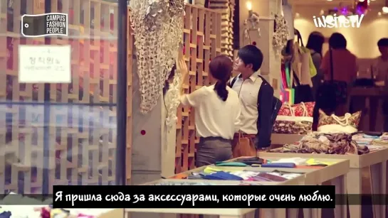 [rus sub] CAMPUS FASHION PEOPLE 04. KOREA UNIV. GAM DA-IN(DA-IN'S 3 WHITE LOOKS)