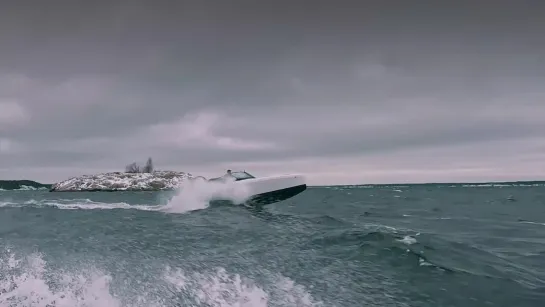 Hydrofoiling in extreme weather   Candela C-8 in high waves