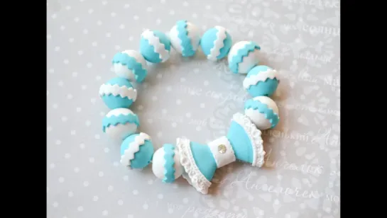 Мастер класс: Кружевной браслет из полимерной глины. Lace bracelet from polymer clay