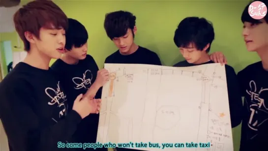 [ENG] [D-17 Subs] 131121 Guide Way To The Ilchi Art Hall - Doyoon, Mingming, Junghan  Jisoo