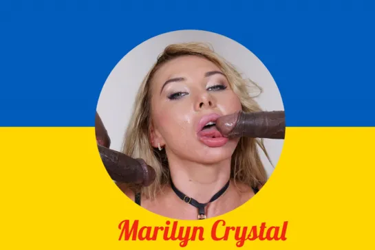 МЖМ хохлушку Marilyn Crystal с неграми! (полное видео).