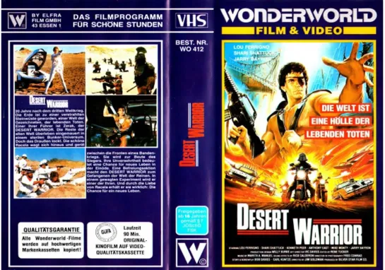 Desert Warrior - 1988 VHS