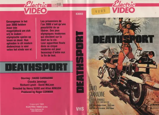 Deathsport (1978) VHS Apocaliptice