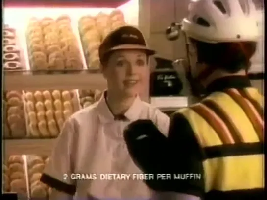 Tim Horton commercial with Amanda Tapping 1989