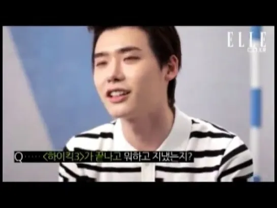 Lee Jong Suk: ELLE "유쾌학 악동 이종석" Making 2012