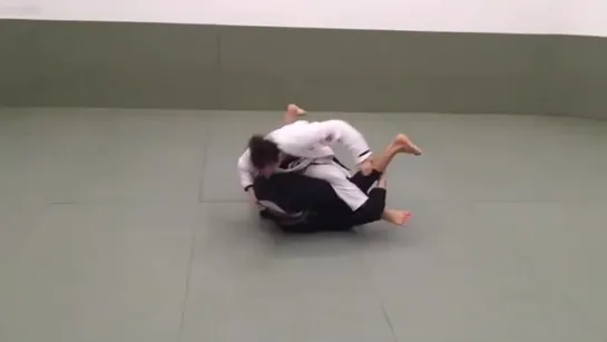 From deep half guard to armbar