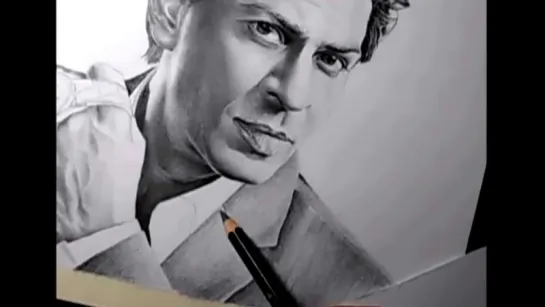 Drawing Sharukh Khan _ Pencil Drawing