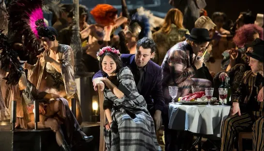 Пуччини, Богема / Puccini, La Boheme. Komische Oper Berlin, 27 Januar 2019. Nadja Mchantaf, Jonathan Tetelman