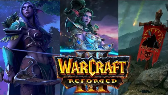 Warcraft 3 Reforged (2020) Кампания Ночных Эльфов - Конец вечности (игрофильм озвучка)