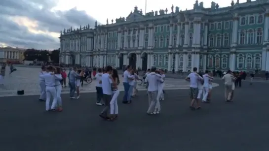 30.08.2015. СПб. kizomba-flashmob на Дворцовой площади.