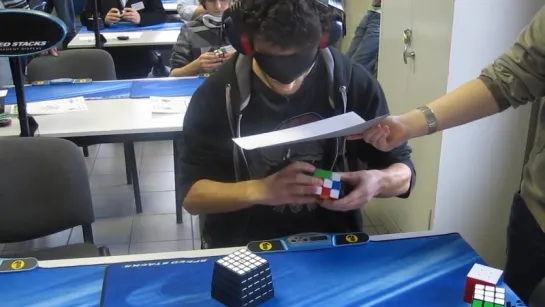 Rubik's Cube blindfolded World Record 28.80s