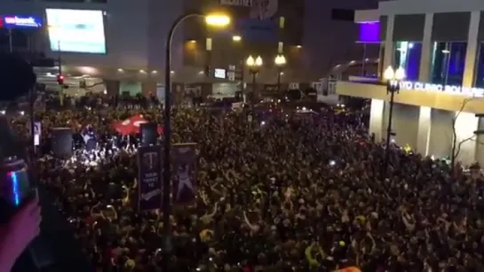 Singing 'Purple Rain' in downtown Minneapolis