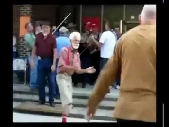 Grandpa Shufflin' to The Prodigy's -  Everybody In the place .