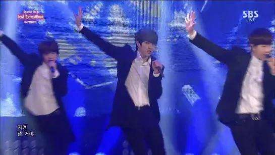 150111 Infinite - Last Romeo + Back @ SBS Inkigayo