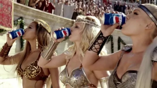 Pepsi Commercial HD - We Will Rock You (feat. Britney Spears, Beyonce, Pink  Enrique Iglesias)