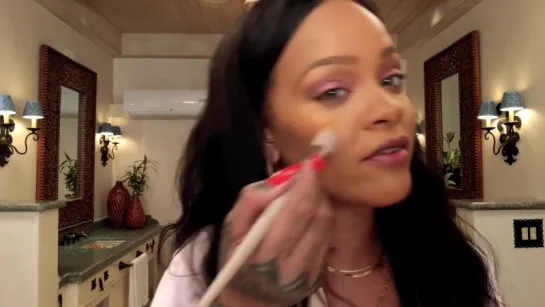 Rihannas Epic 10-Minute Guide to Going Out Makeup ¦ Beauty Secrets ¦ Vogue / Макияж от Рианны