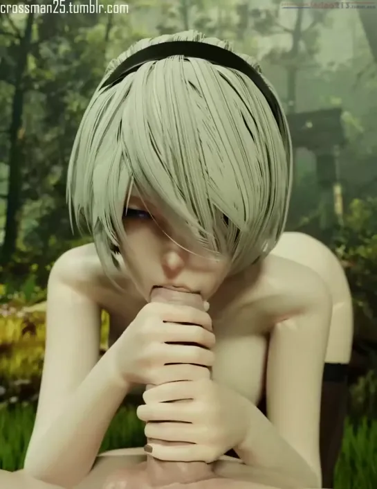 Yorha 2B  Nier 3d hentai #rule34 #3dhentai