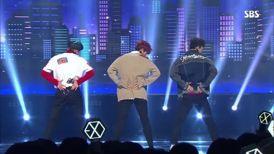 《UNIT》 EXO-CBX (첸백시) - Hey Mama! @인기가요 Inkigayo 20161113