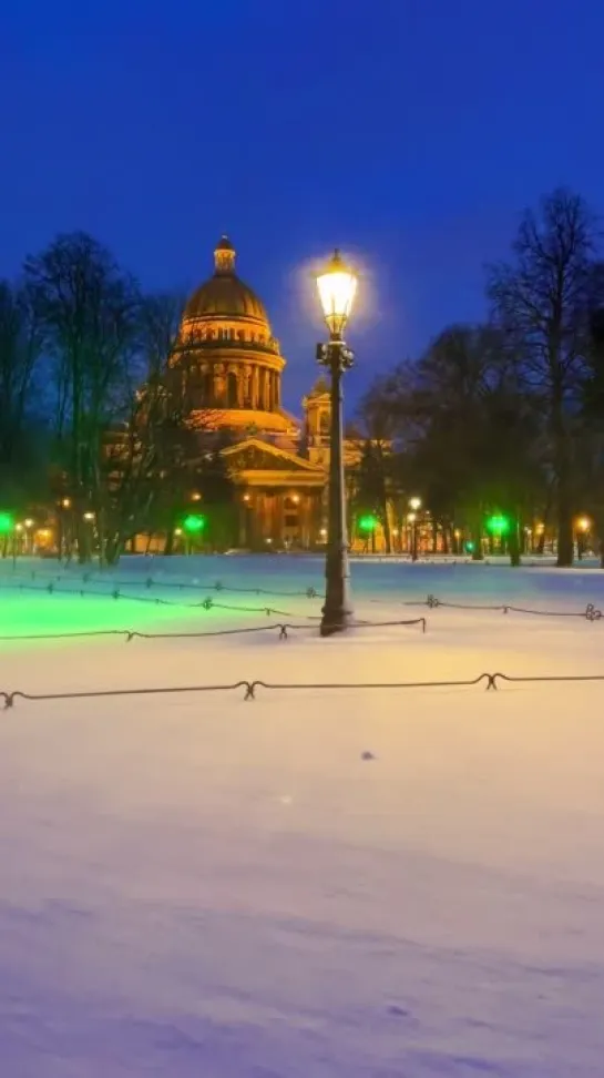 ❄Снегопад в Петербурге. Снято на телефон 🤳🏻