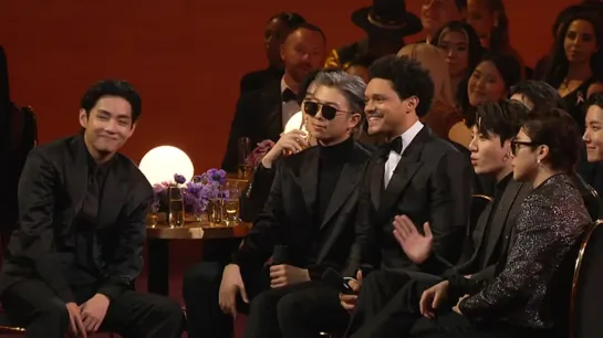 Watch BTS, TREVOR NOAH  Audience Reactions At The 2022 GRAMMYs