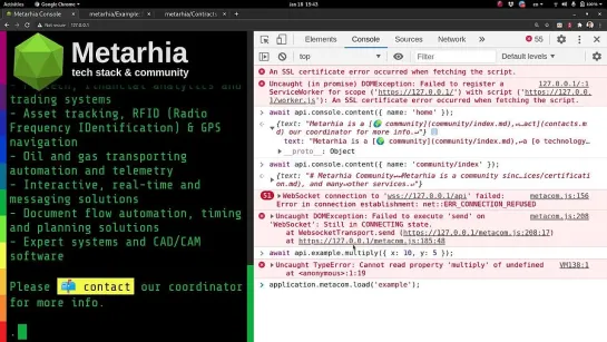 💻 Разработка API на Node.js и технологическом стеке Metarhia