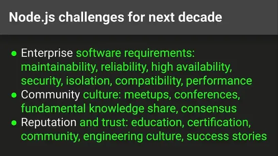 🎧 Node.js в 2021 обзор платформы и вызовы на следующее десятилетие
