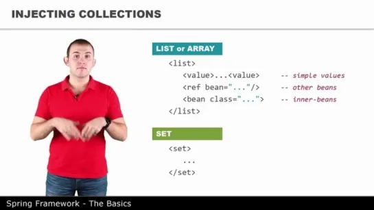Внедрение через property - 7 - The Basics of Spring Framework