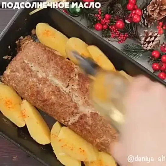 МЯСНОЙ РУЛЕТ С КАПУСТОЙ