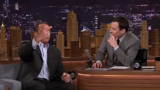 Arnold Schwarzenegger Crushes Things with Tanks