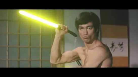 Звездный войны с Брюсом Ли | Bruce Lee Lightsabers Scene Recreation